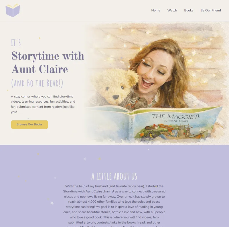 Storytime with Aunt Claire